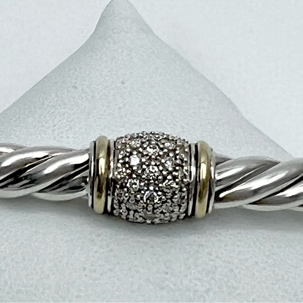 DAVID YURMAN Sterling Silver
Diamond 6mm Metro Cable Station - Picture 8 of 11